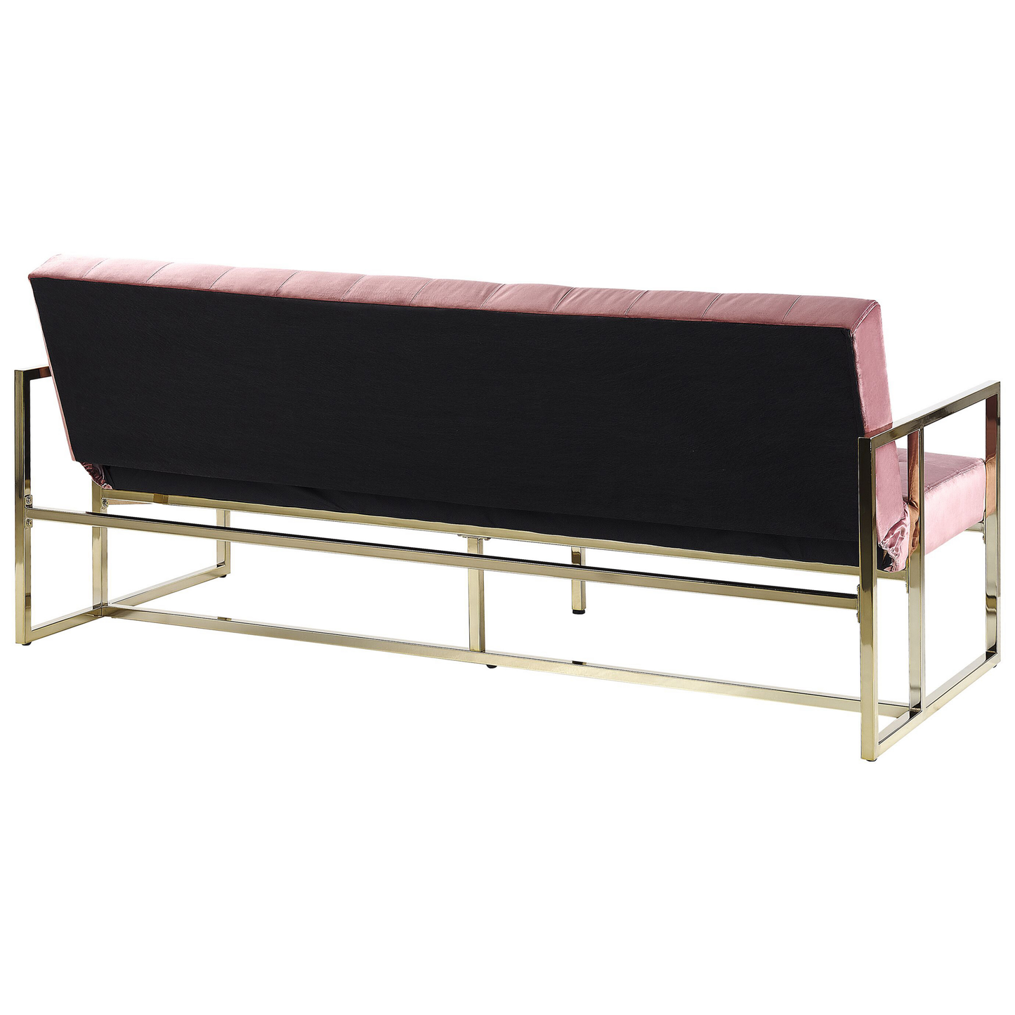 Schlafsofa 3-Sitzer Samtstoff rosa MARSTAL