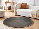 Teppich dunkelgrau ⌀ 140 cm Kurzflor GESI II
