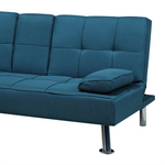 3-Sitzer Schlafsofa blau ROXEN
