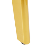 Ausziehbarer Esstisch MOSBY Weiss / Gold 160/200 cm 90 cm