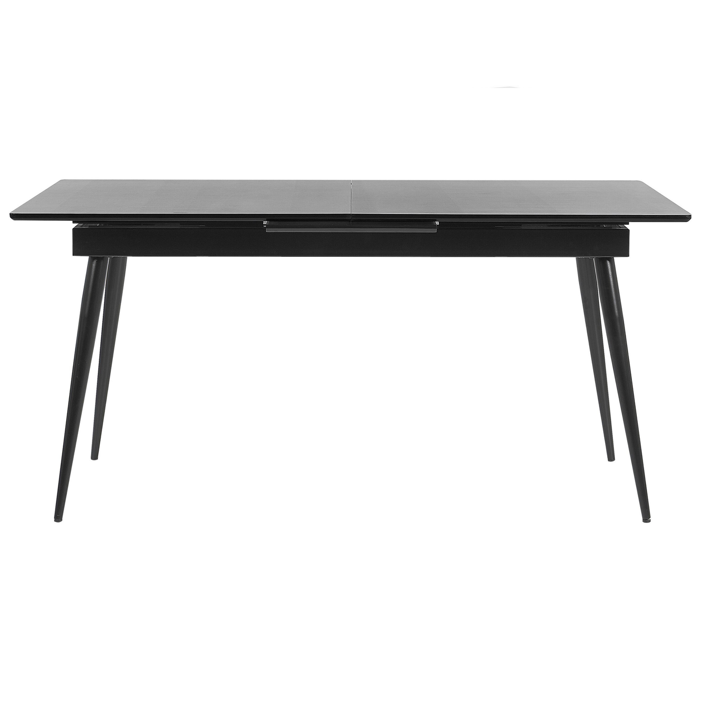 Ausziehbarer Esstisch MALDON Schwarz 160/200 cm 90 cm