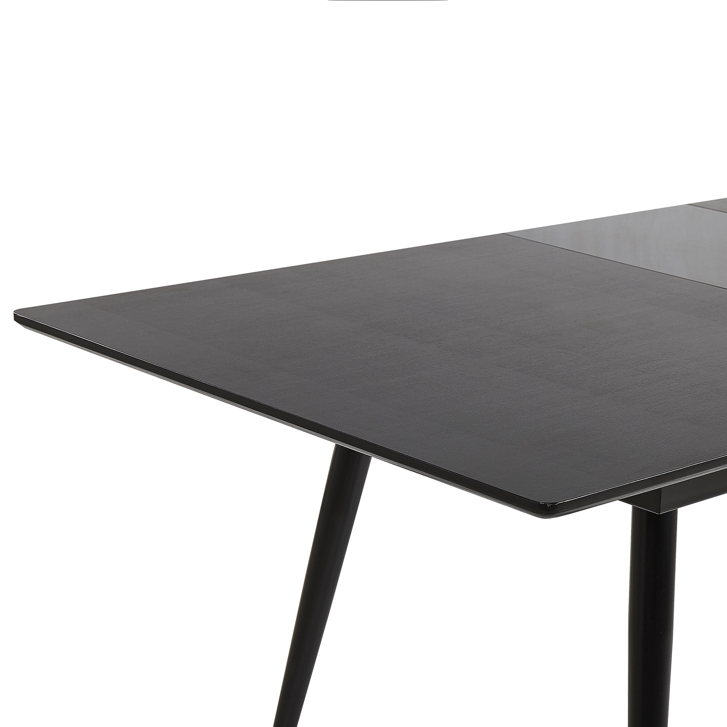 Ausziehbarer Esstisch MALDON Schwarz 160/200 cm 90 cm