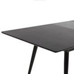 Ausziehbarer Esstisch MALDON Schwarz 160/200 cm 90 cm