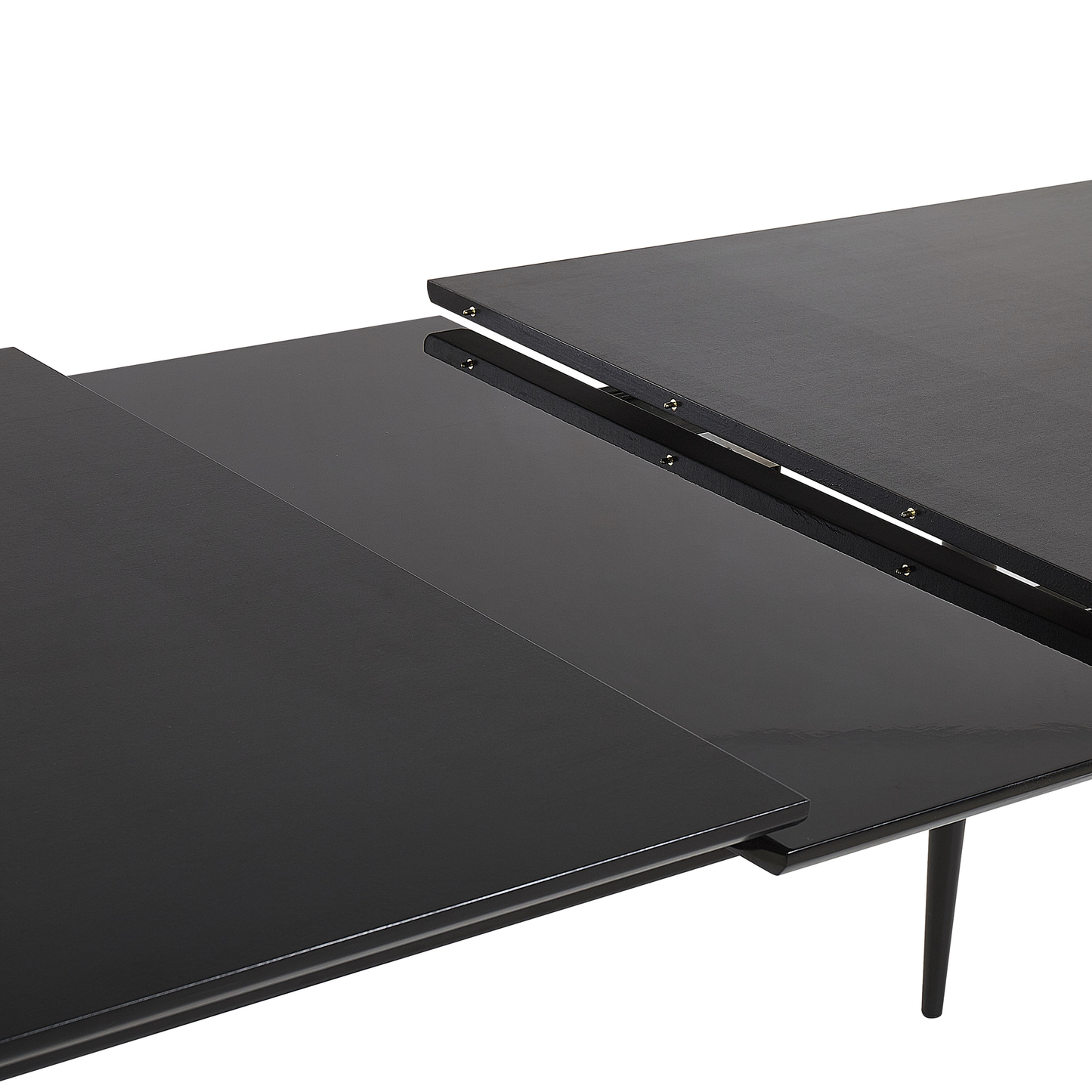 Ausziehbarer Esstisch MALDON Schwarz 160/200 cm 90 cm