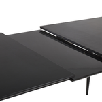 Ausziehbarer Esstisch MALDON Schwarz 160/200 cm 90 cm