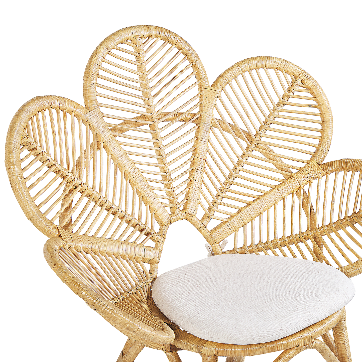 Bistro Set inkl. Kissen FLORENTINE / LIMNI Rattan Beige