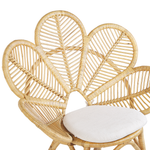 Bistro Set inkl. Kissen FLORENTINE / LIMNI Rattan Beige