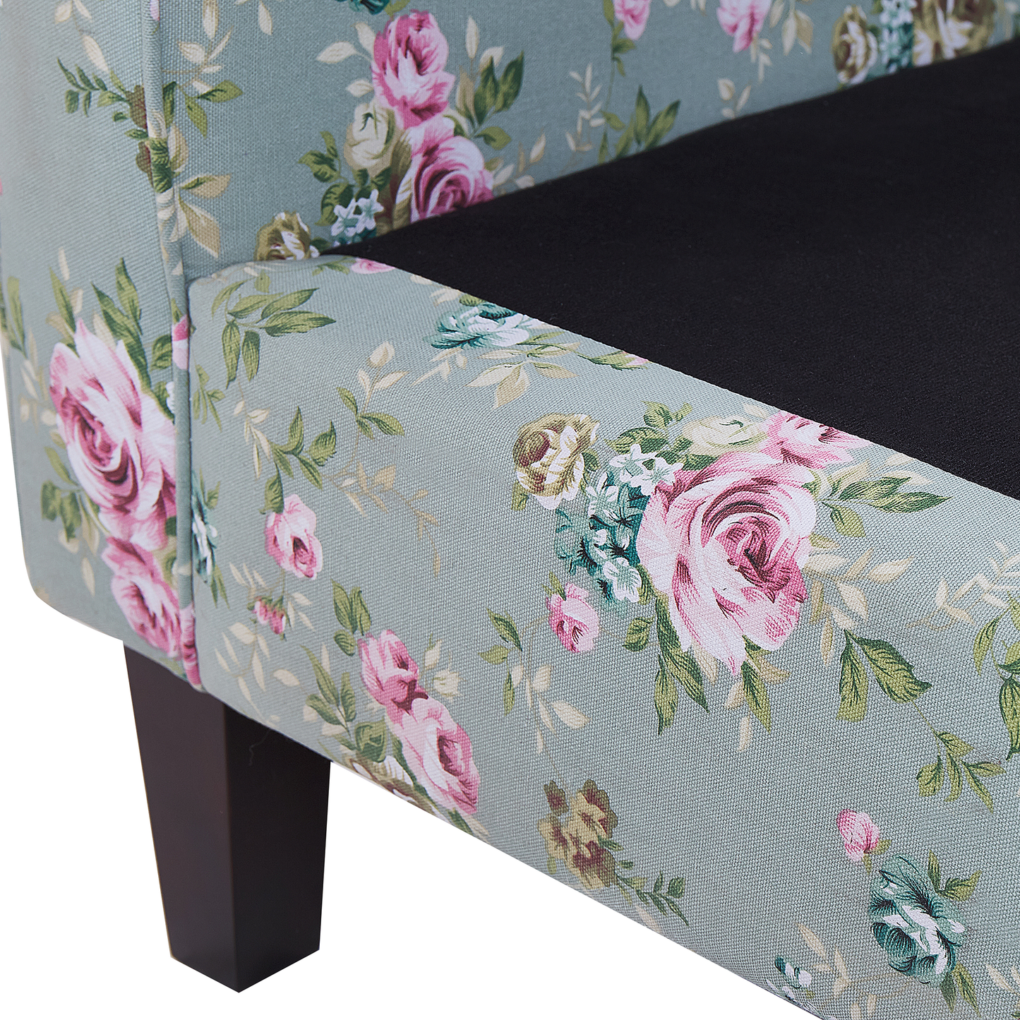 Ohrensessel HAMAR mit Fussstütze Stoff Grün