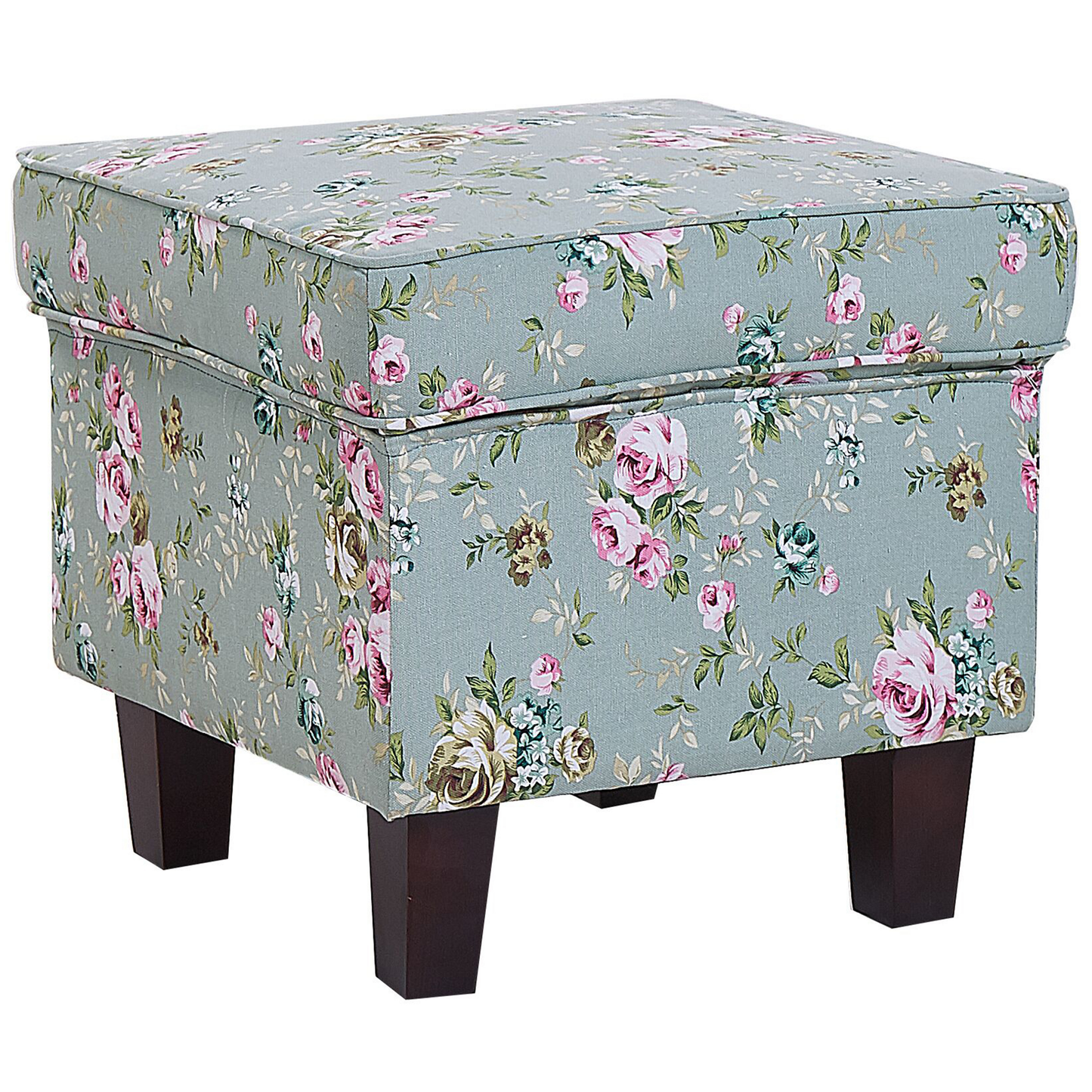 Ohrensessel HAMAR mit Fussstütze Stoff Grün