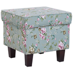 Ohrensessel HAMAR mit Fussstütze Stoff Grün