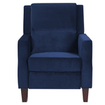 Sessel Samtstoff marineblau verstellbar EGERSUND