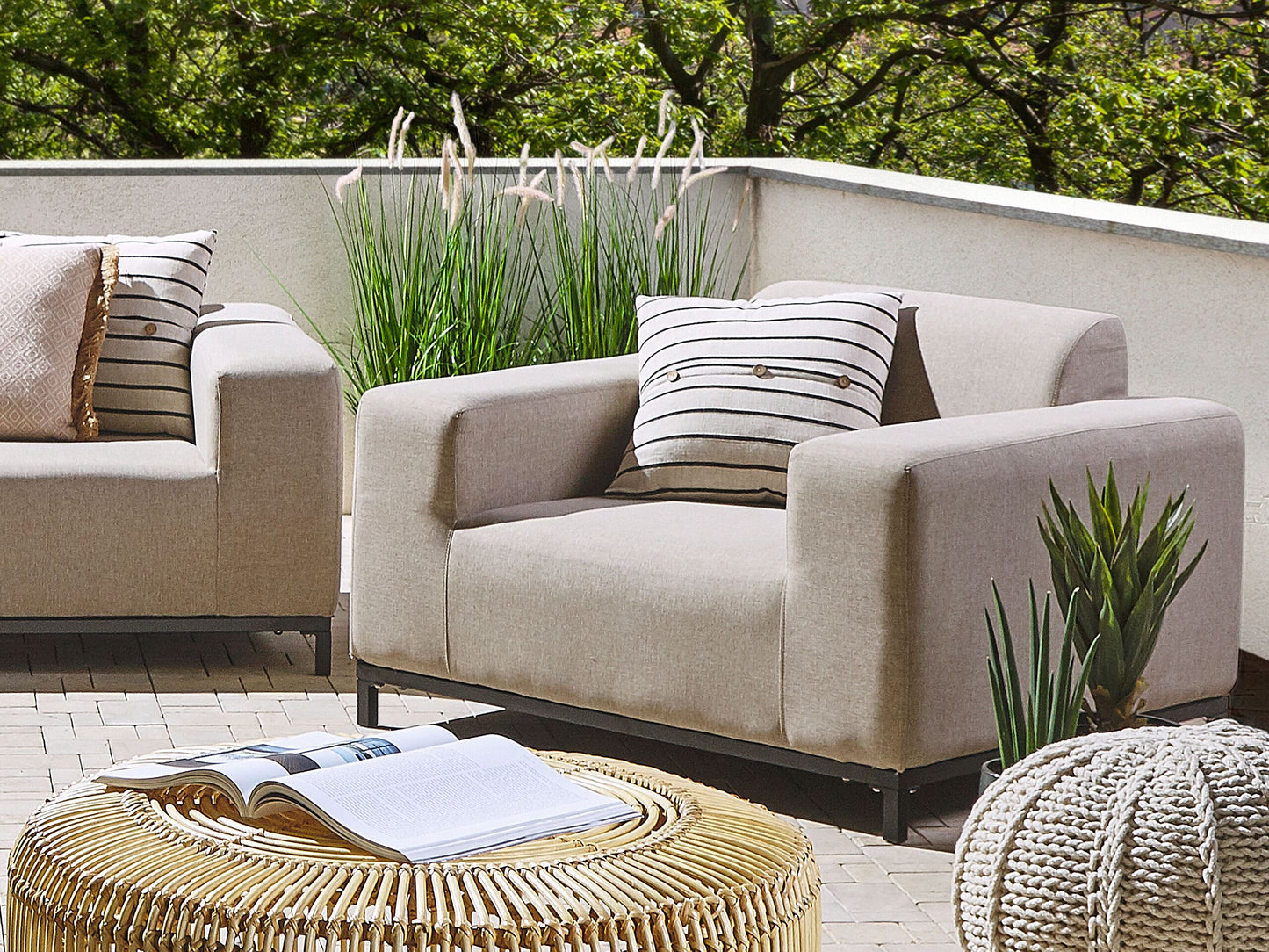 Sessel ROVIGO Stoff Beige