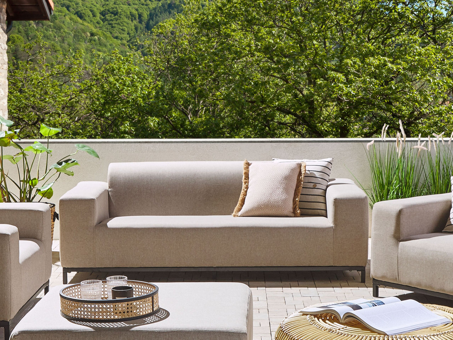 Gartensofa 3-Sitzer ROVIGO Beige