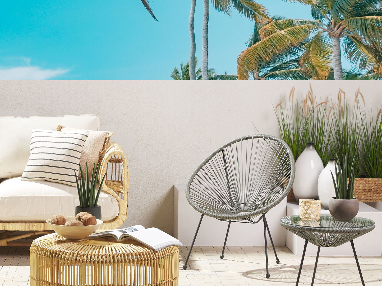 Gartenstuhl ACAPULCO II Polyrattan Dunkelgrau