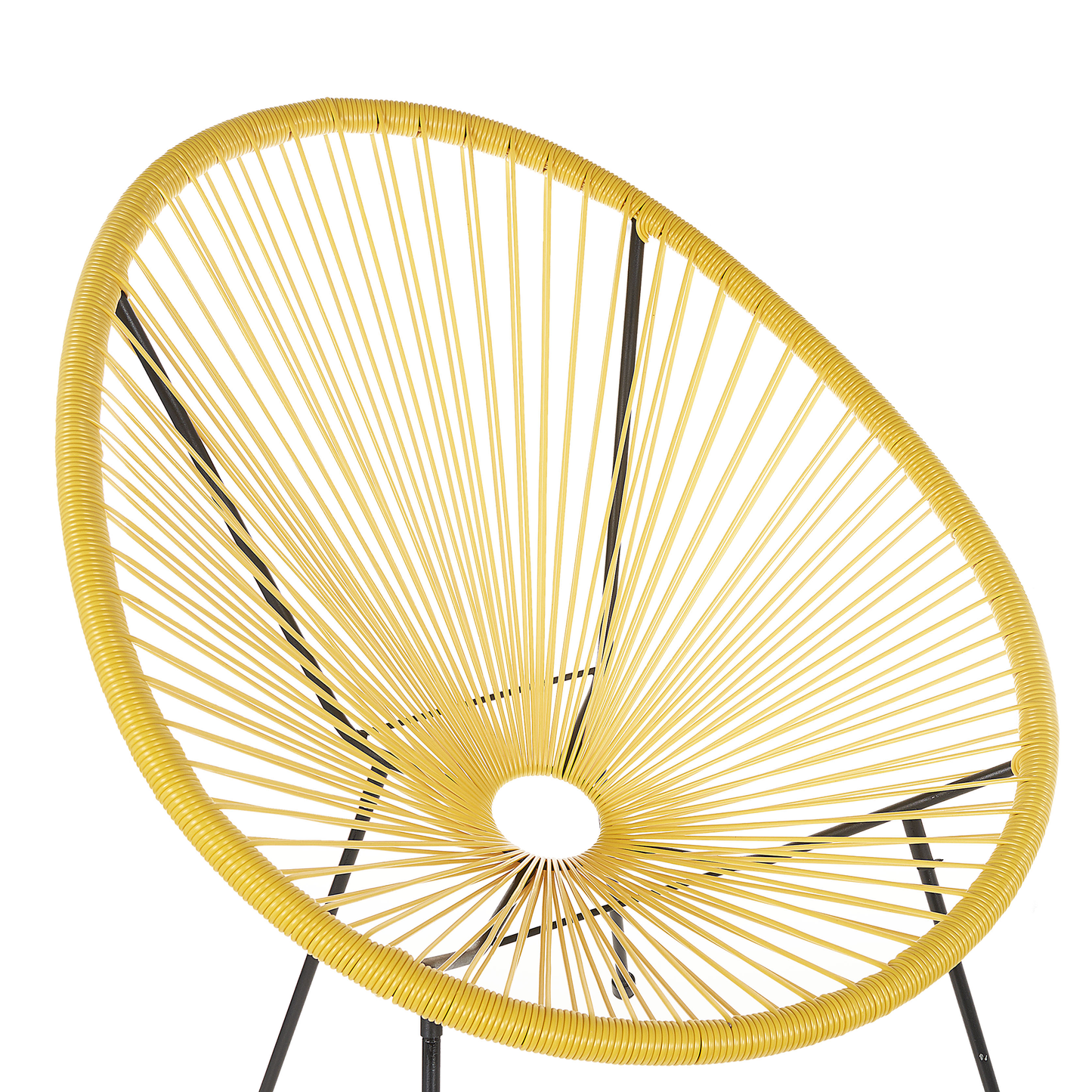 Gartenstuhl 2er Set ACAPULCO II Polyrattan Gelb