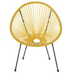 Gartenstuhl 2er Set ACAPULCO II Polyrattan Gelb