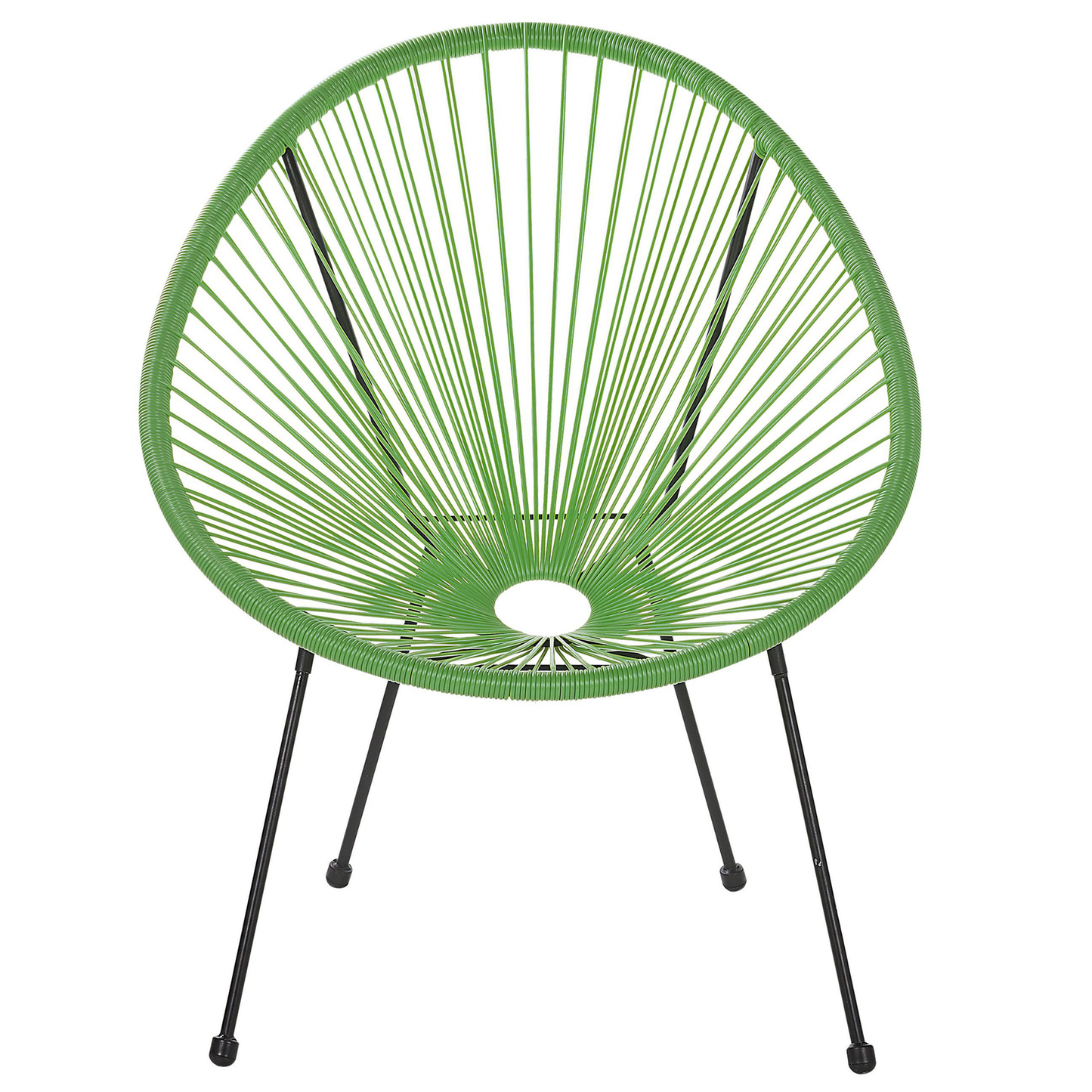 Gartenstuhl 2er Set ACAPULCO II Polyrattan Grün
