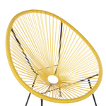 Bistro Set ACAPULCO II Polyrattan Gelb