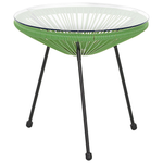 Bistro Set ACAPULCO II Polyrattan Grün