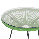 Bistro Set ACAPULCO II Polyrattan Grün