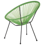 Bistro Set ACAPULCO II Polyrattan Grün