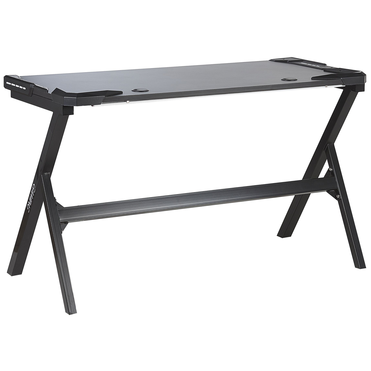 Spieltisch schwarz 122 x 60 cm RGB LED-Beleuchtung DANVERS