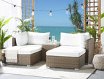Outdoor Kissenbezug Set NOTO Cremeweiss