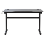 Spieltisch schwarz 120 x 60 cm RGB LED-Beleuchtung manuell verstellbar DURBIN