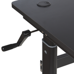 Spieltisch schwarz 120 x 60 cm RGB LED-Beleuchtung manuell verstellbar DURBIN