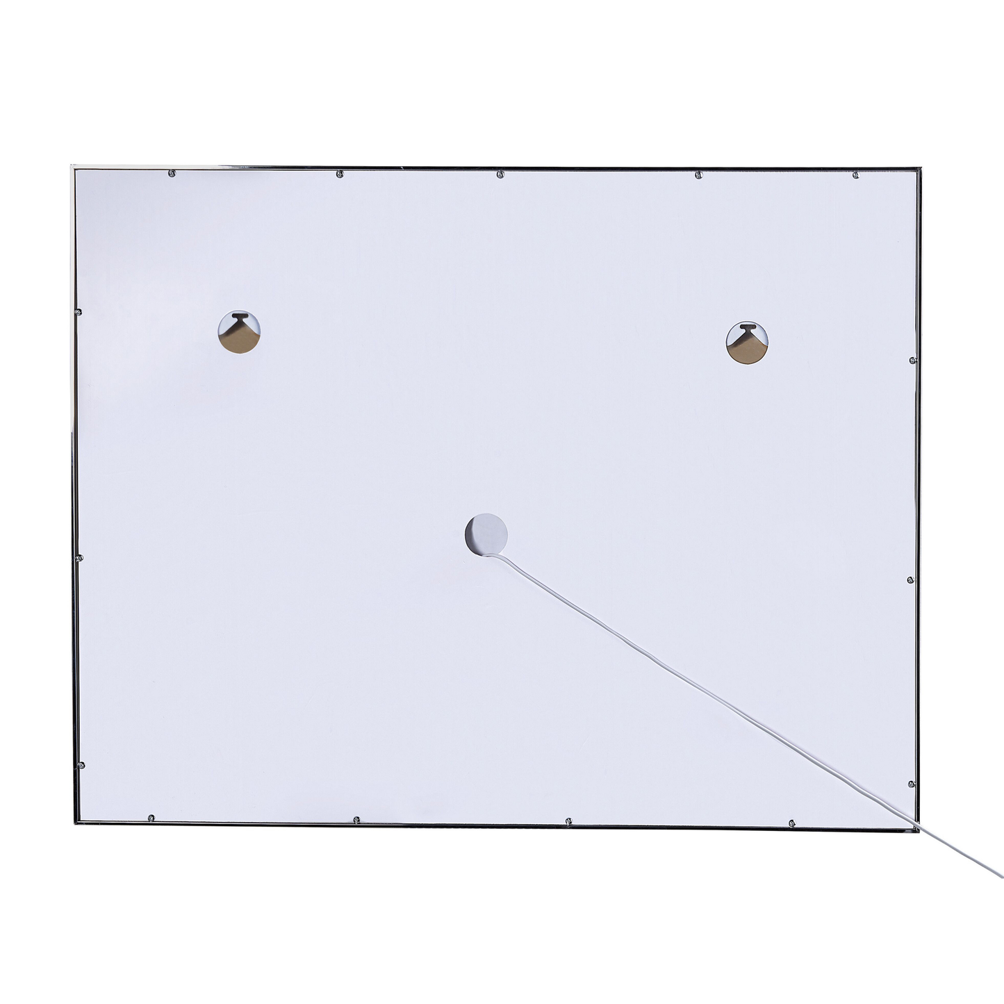 LED-Badezimmer-Spiegel ARGENS 90 cm 70 cm Silber