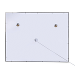 LED-Badezimmer-Spiegel ARGENS 90 cm 70 cm Silber