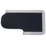 Chaiselongue Samtstoff hellgrau linksseitig ALLIER