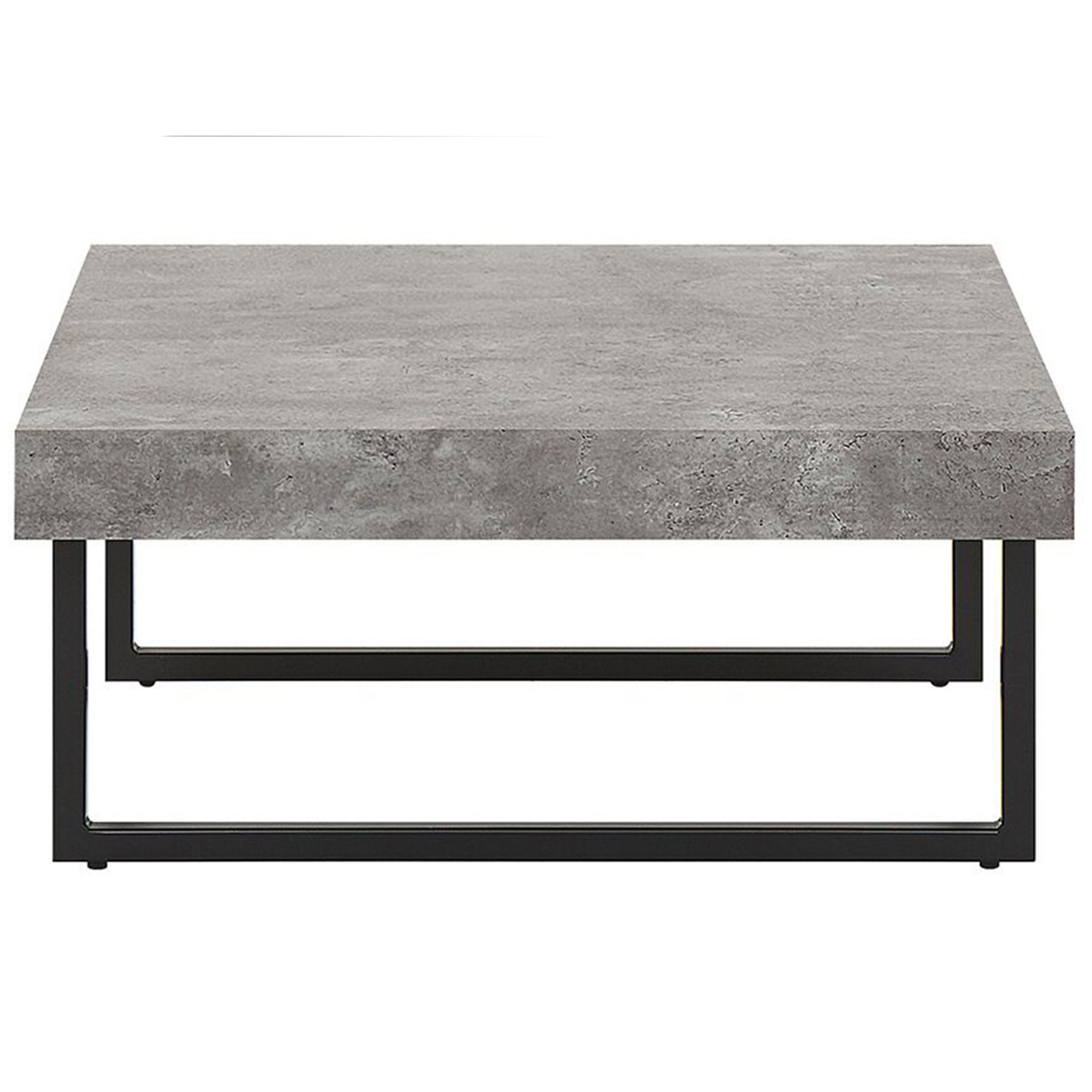 Couchtisch Betonoptik / schwarz 75 x 75 cm DELUZ