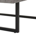Couchtisch Betonoptik / schwarz 75 x 75 cm DELUZ
