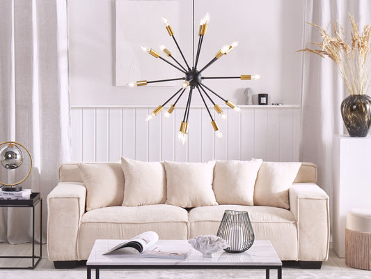 Hängelampe MAGUSE Metall Schwarz / Gold