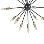 Hängelampe MAGUSE Metall Schwarz / Gold