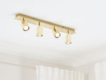 Strahler 4-flammig TIGRIS verstellbar Metall Gold