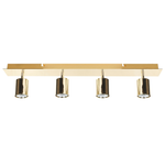 Strahler 4-flammig TIGRIS verstellbar Metall Gold