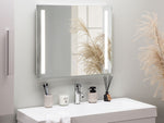 LED-Badezimmer-Spiegel LIRAC 70 cm 60 cm Silber