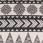 Dekokissen abstraktes Muster beige / schwarz 45 x 45 cm HENTEPE
