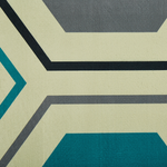 Teppich bunt 140 x 200 cm Kurzflor GIRESUN