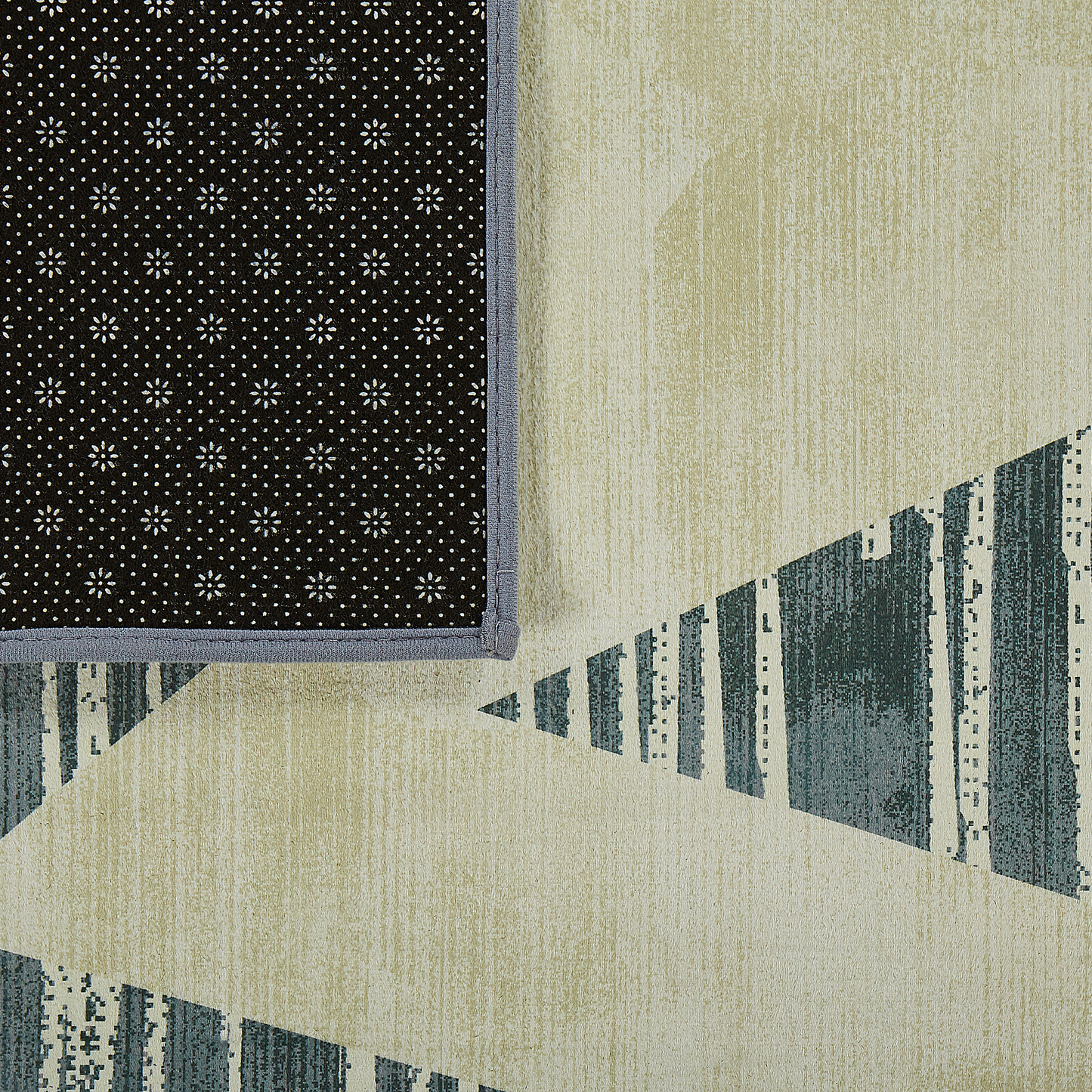 Teppich bunt 140 x 200 cm Dreieck-Moti Kurzflor YAYLA