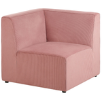 Ecksessel Cord rosa LEMVIG