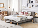 Boxspringbett Samtstoff MARQUISE 160 x 200 cm Grau
