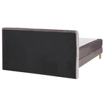 Boxspringbett Samtstoff MARQUISE 160 x 200 cm Grau