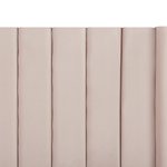 Bett mit Stauraumbank Samtstoff NOYERS 160 x 200 cm Pastellrosa