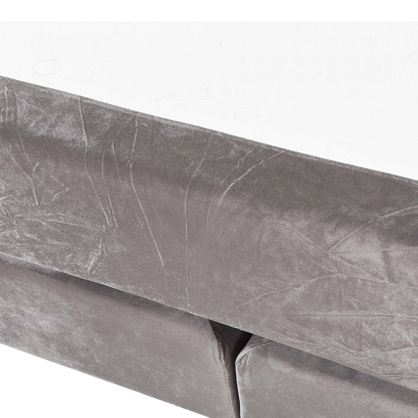 Boxspringbett Samtstoff MARQUISE 160 x 200 cm Grau
