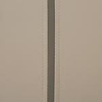 Bettbank Kunstleder beige schwarze Metallbeine 104 cm BETIN