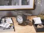 Tischuhr STANS 26 cm Metall Silber