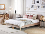 Boxspringbett Samtstoff MARQUISE 160 x 200 cm Beige